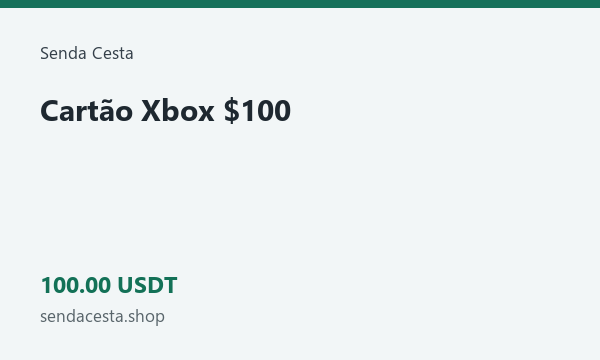 Cartão Xbox $100 · 100 USDT